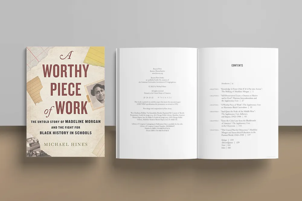 a worth book open and the front cover