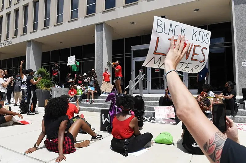 a protest