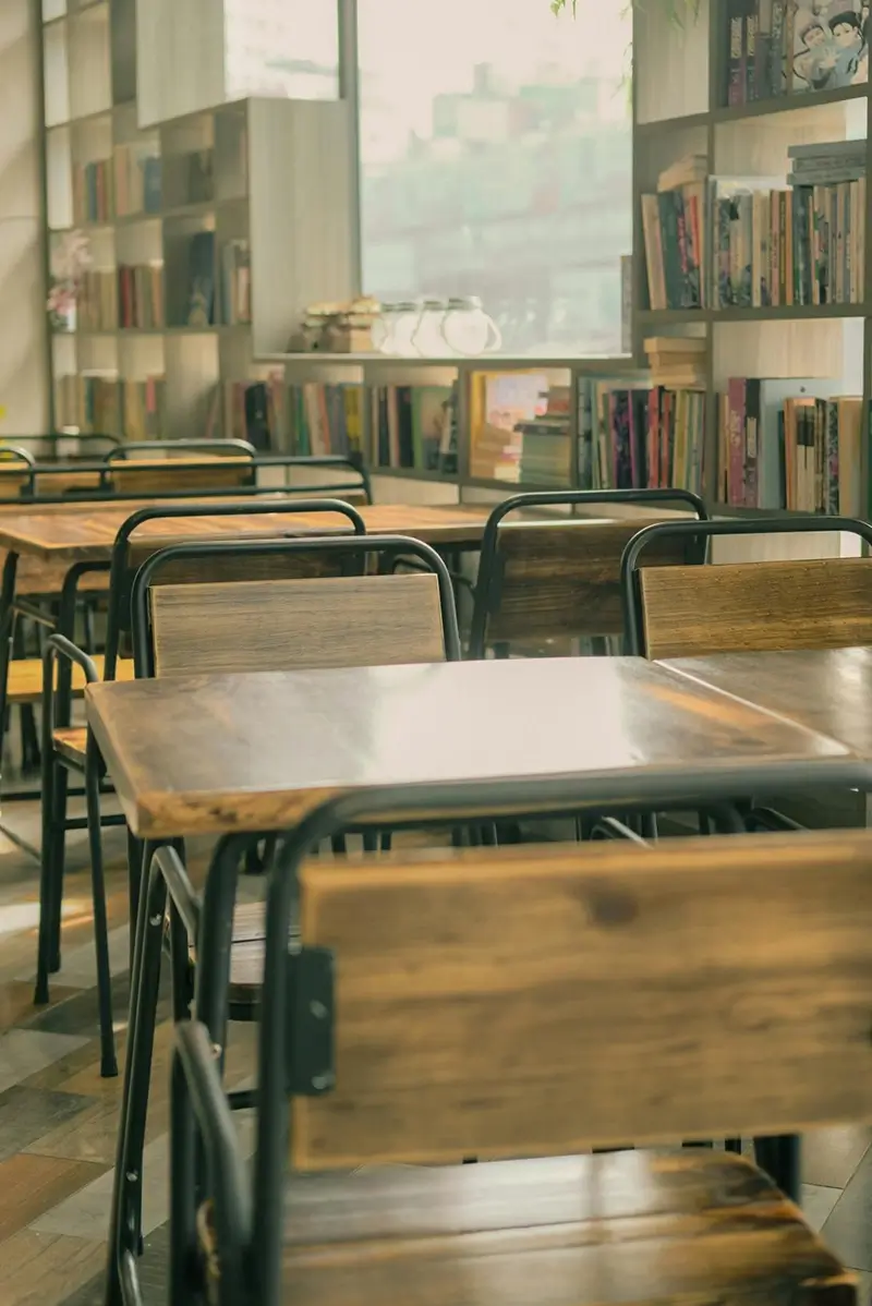 an empty classroom