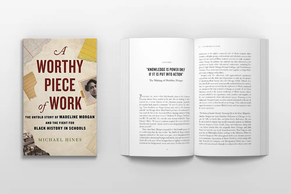 a worth book open and the front cover